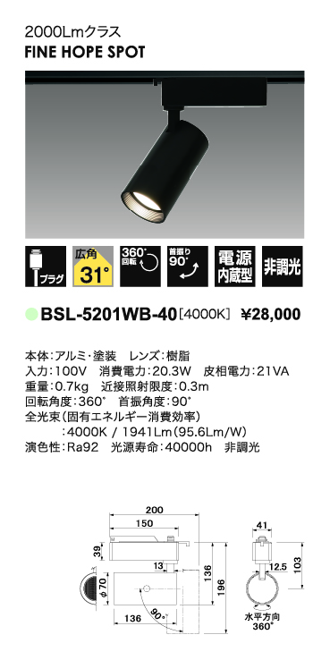 ファインホープスポット＿CDM-R35W相当＿広角タイプ＿寸法図＿配光図