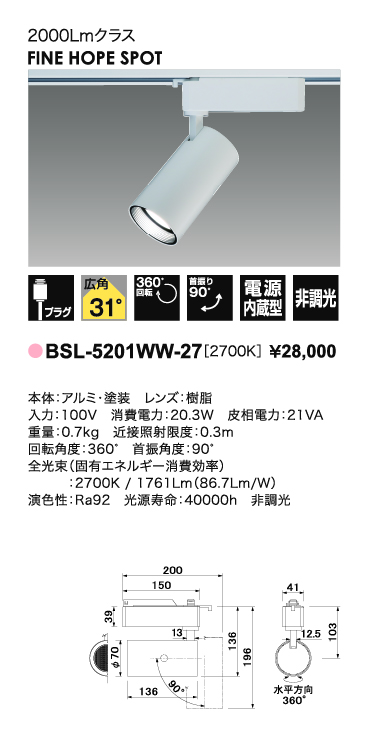 ファインホープスポット＿CDM-R35W相当＿広角タイプ＿寸法図＿配光図